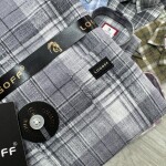 logoff linen checks shirt