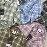 logoff linen checks shirt