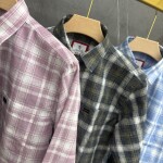 logoff linen checks shirt
