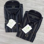 logoff Half sleeve cotton stripes shirt