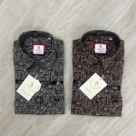 logoff oxford printed shirt