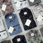 logoff oxford printed shirt