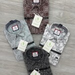 logoff oxford printed shirt