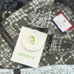 logoff oxford printed shirt