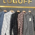logoff oxford printed shirt