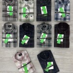 logoff melange checks shirt