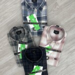 logoff melange checks shirt