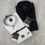 logoff cotton oxford stripes shiirt