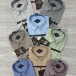 BLACK LETTER HALF SLEEVE IMPORTED LINEN SHIRT