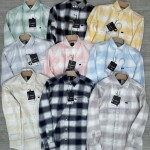 logoff cotton oxford checks shirt