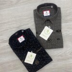 logoff oxford dobby printed shirt