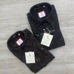 logoff oxford dobby printed shirt