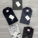 logoff oxford dobby printed shirt