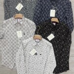 logoff oxford dobby printed shirt