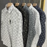 logoff oxford dobby printed shirt