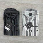 logoff cotton stripes shirt