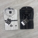 logoff cotton stripes shirt