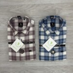 logoff cotton oxford checks shirt