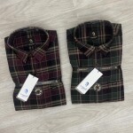 logoff cotton oxford checks shirt
