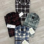 logoff cotton oxford checks shirt