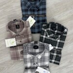 logoff cotton oxford checks shirt
