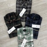 logoff cotton oxford checks shirt