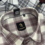 logoff cotton oxford checks shirt