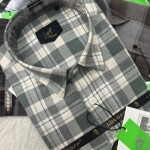 logoff cotton melange checks shirt