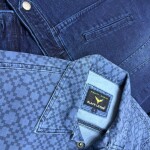 black letter denim jacket