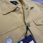 black letter denim jacket