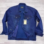 black letter denim jacket