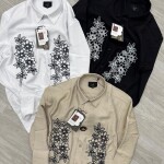 logoff embroidery shirt