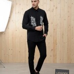 logoff embroidery shirt