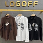 logoff embroidery shirt