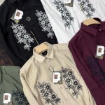 logoff embroidery shirt