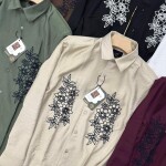 logoff embroidery shirt