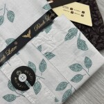 black letter half sleeve linen printed shirt