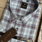 s squere half sleeve big size checks shirt