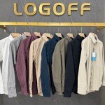 logoff imported self box checks shirt