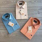 wood machine imported lyocell linen shirt