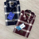 logoff cotton oxford checks shirt