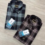 logoff cotton oxford checks shirt