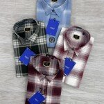 logoff cotton oxford checks shirt