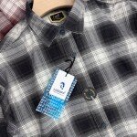 logoff cotton oxford checks shirt