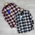 logoff cotton oxford checks shirt