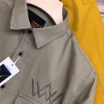 Word wale double pocket shirt